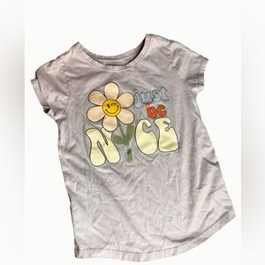 Garanimals Lavender Tee with Flower and Text Design